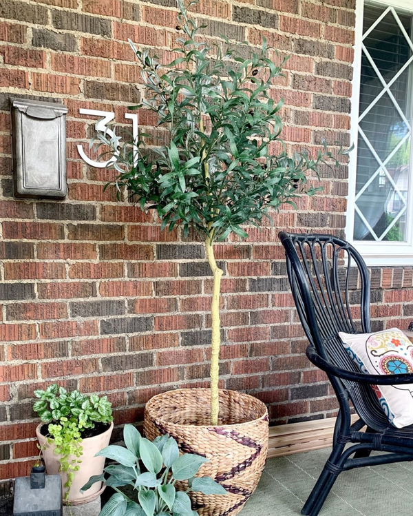 How To Secure Tall Faux Plants In A Planter
