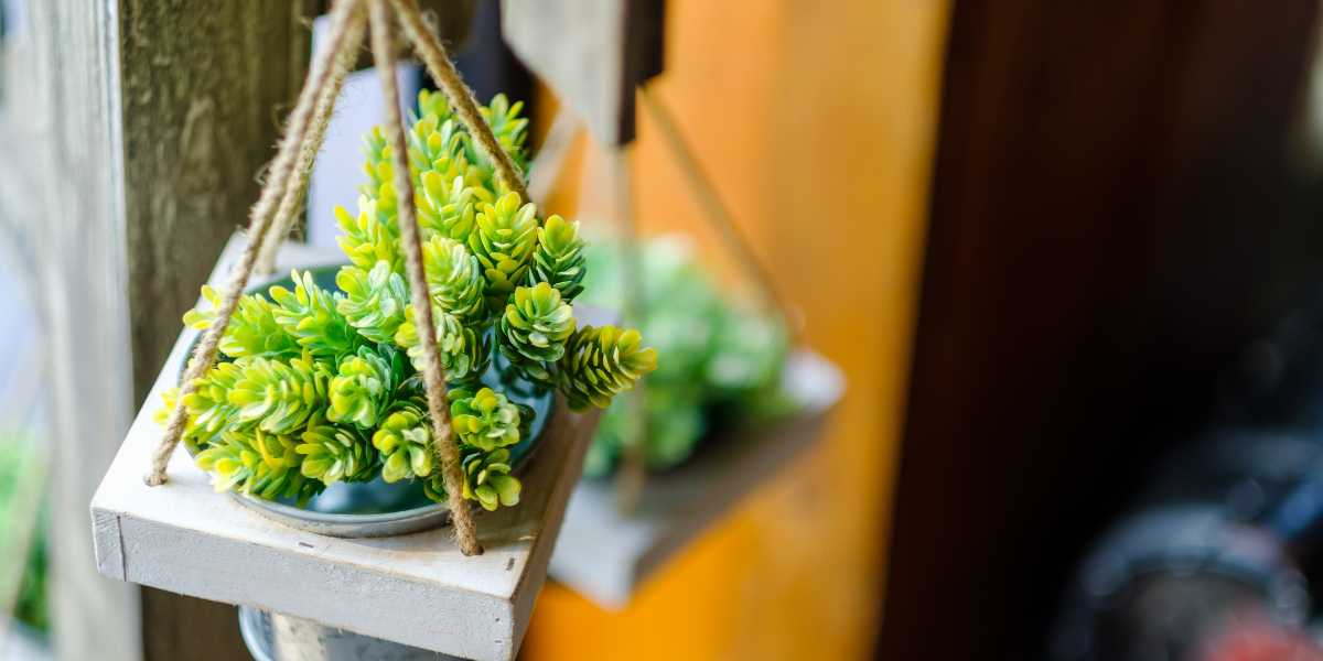 How Do You Make An Artificial Plant Hanging Basket?