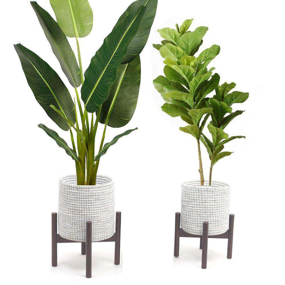 DIOSA - Seagrass Planter & Wooden Stand ArtiPlanto