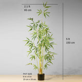 OSOS Artificial Korea Bamboo Potted Plant (Multiple Sizes) ArtiPlanto