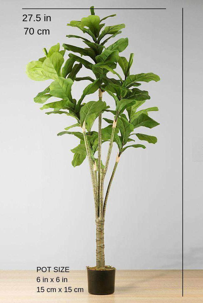 PIÑA Artificial Fiddle Leaf Potted Plant 5' ArtiPlanto