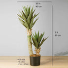 REMI Artificial Aloe Tree Potted Plant 3' ArtiPlanto